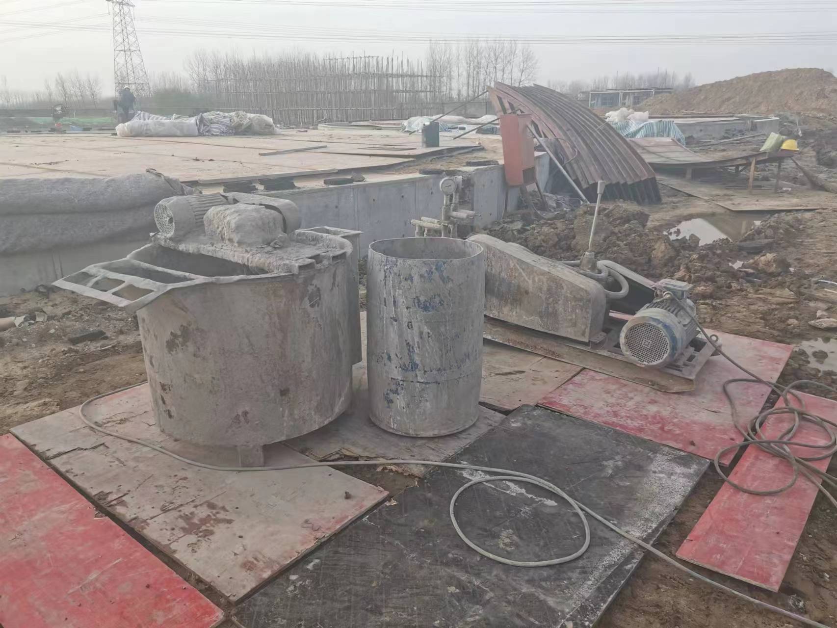 个旧设备基础注浆